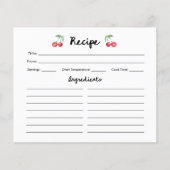 Whimsical Retro Cherries Vrijgezellenfeest Recept (Voorkant)