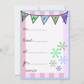 Whimsical Retro Colorful Handwriter Kaart (Voorkant)