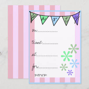 Whimsical Retro Colorful Handwriter Kaart