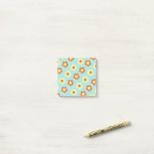 Whimsical Retro Flower Design voor Lente & Zomer Post-it® Notes (Op bureau)