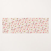 Whimsical Retro-geïnspireerde Waterverf Ice Cream Yogamat (Voorkant (horizontaal))