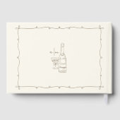 Whimsical Retro Hand Drawn Wedding Gastenboek (Achterkant)