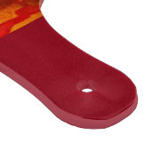 Whimsical Retro Kitty Cat Oranje Rood Bloemgeel Snijplank (Hoek)