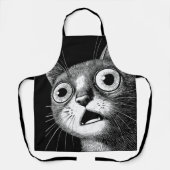Whimsical Retro Psycho Cat Schort (Voorkant)