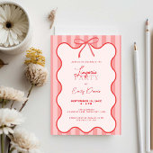 Whimsical Retro Rand Ondergoed Feestje Kaart