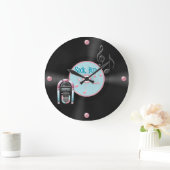 Whimsical Retro Record Clock Grote Klok (Huis)