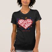 Whimsical Retro Romance T-shirt (Voorkant)