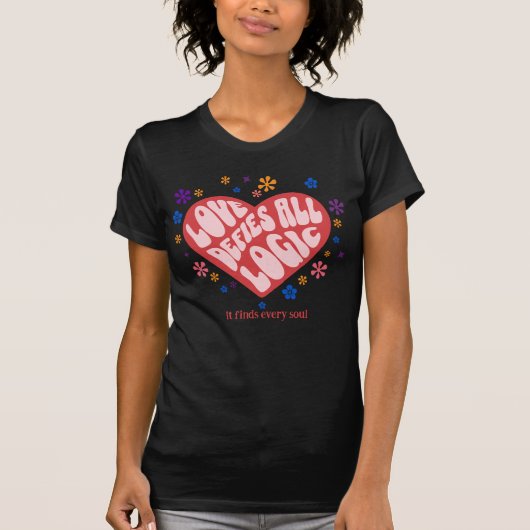 Whimsical Retro Romantiek T-shirt (Voorkant)