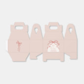 Whimsical Retro Sinaasappel Hand getrokken boog Ba Bedankdoosjes (Uitgevouwen)