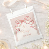 Whimsical Retro Sinaasappel Hand getrokken boog Ba Bedankzakje (Geknipt)