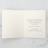 Whimsical Retro Stamp Christmas Illustration Photo Kaart (Binnen)