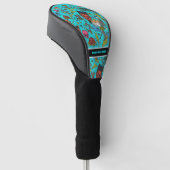 Whimsical Retro Stripverhaal Gepersonaliseerd Golfheadcover (Schuin)
