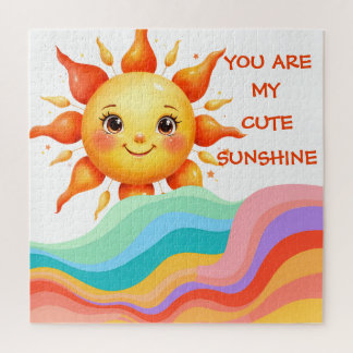 Whimsical Retro Sunshine Infant Legpuzzel