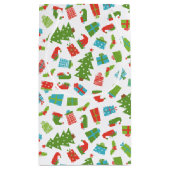 Whimsical Retro Tree Gifts Elf Pet Schoenen Kerst Klein Cadeauzakje (Achterkant)