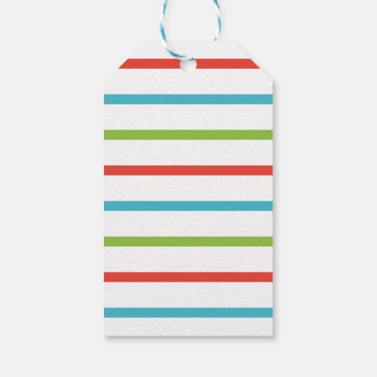 Whimsical Retro Tree & Gifts Vrolijk Kerstfeest Cadeaulabel (Achterkant)