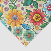 Whimsical Retro Vibes Bloemmotief Decoupage Tissuepapier (Detail)