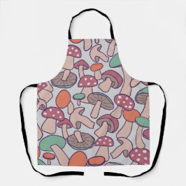Whimsical Retro Woodland Paddenstoel Herfst Myceli Schort