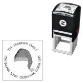 Whimsical Return Address Elf Pet Zelfinktende Stempel (In situ)