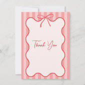 Whimsical Ribbon Border Bedankt Card (Voorkant)