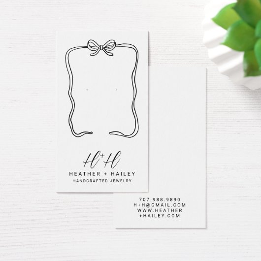 Whimsical Ribbon Lijst Display Kaart (Bureau)