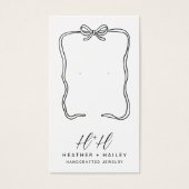 Whimsical Ribbon Lijst Display Kaart (Voorkant)