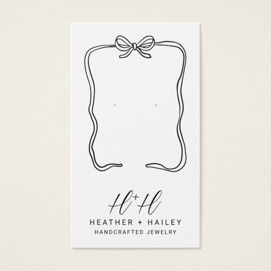 Whimsical Ribbon Lijst Display Kaart (Voorkant)