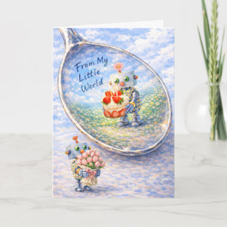 Whimsical Robot Birthday Card Kaart