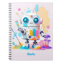 Whimsical robotkunstenaar voor creatieve zielen