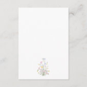 Whimsical Rococo Floral Crest Wedding Details Informatiekaartje (Achterkant)