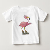 Whimsical Roller Skating Roller Blading Flamingo (Voorkant)