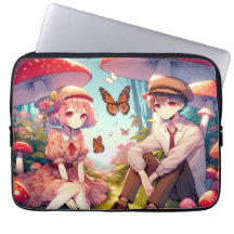 Whimsical romantisch anime koppel
