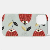 Whimsical rood bloemstuk Case-Mate iPhone case (Achterkant (horizontaal))
