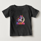 Whimsical "Roufaida" Leuk & speels Baby T-shirt (Voorkant)