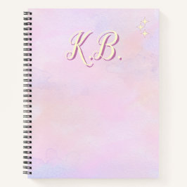 Whimsical Roze Aquarel Studie Essentieel Notitieboek