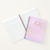 Whimsical Roze Aquarel Studie Essentieel Notitieboek (Binnen)