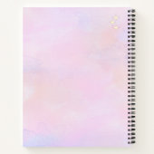 Whimsical Roze Aquarel Studie Essentieel Notitieboek (Achterkant)