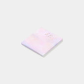 Whimsical Roze Aquarel Studie Essentieel Post-it® Notes (Schuin)