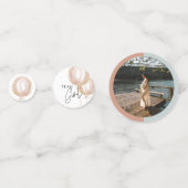 Whimsical Roze & Blauwe Ballon Geslacht onthullen Confetti (Achterkanten)