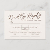 Whimsical Roze Boho Waterverf Bloemen Huwelijk RSV Informatiekaartje (Voorkant)