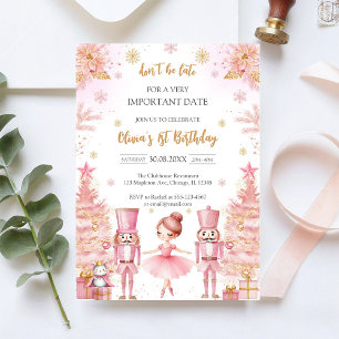 Whimsical Roze Bruine Strikken Ballerina Verjaarda Kaart