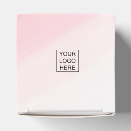 Whimsical Roze Corporate Koffiemeisje Bedankdoosjes (Bovenkant)