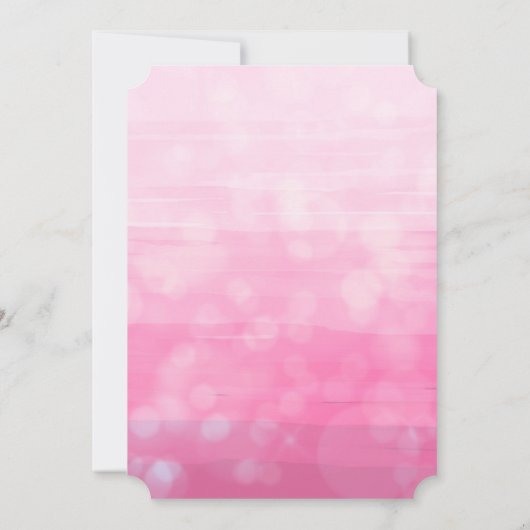 Whimsical Roze en Paarse Bloemen Baby shower Kaart (Achterkant)