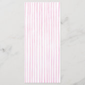 Whimsical Roze en Rode Kerst Menu Kaart (Achterkant)