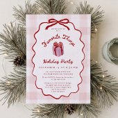 Whimsical Roze Gingham Favoriete Dingen Feest Kaart