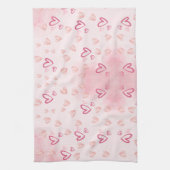 Whimsical Roze harten Theedoek (Verticaal)
