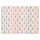 Whimsical Roze kerstbomen Tafelkleed (Voorkant (Horizontaal))