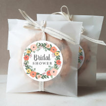 Whimsical Roze Koraal Bloemachtige Bruidsfeest