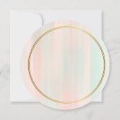 Whimsical Roze Kraan Bruiloft Feest Uitnodiging | (Achterkant)