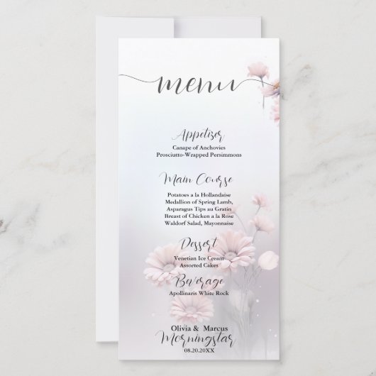 Whimsical roze madeliefjes (Voorkant)