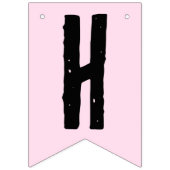 Whimsical Roze Paddestoel Pizza Party Gelukkige Ve Vlaggetjes (Tweede vlag)